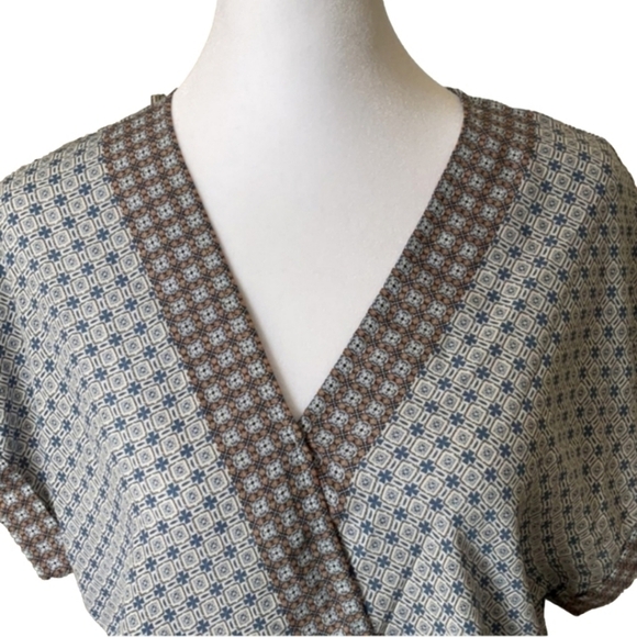 Max Studio Mock Wrap Top - Picture 3 of 13